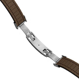 Mosaic CTS Rubber Watch Strap - Chocolate Brown
