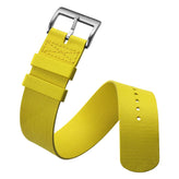 TidalPass British Military FKM Rubber Watch Strap - Yellow