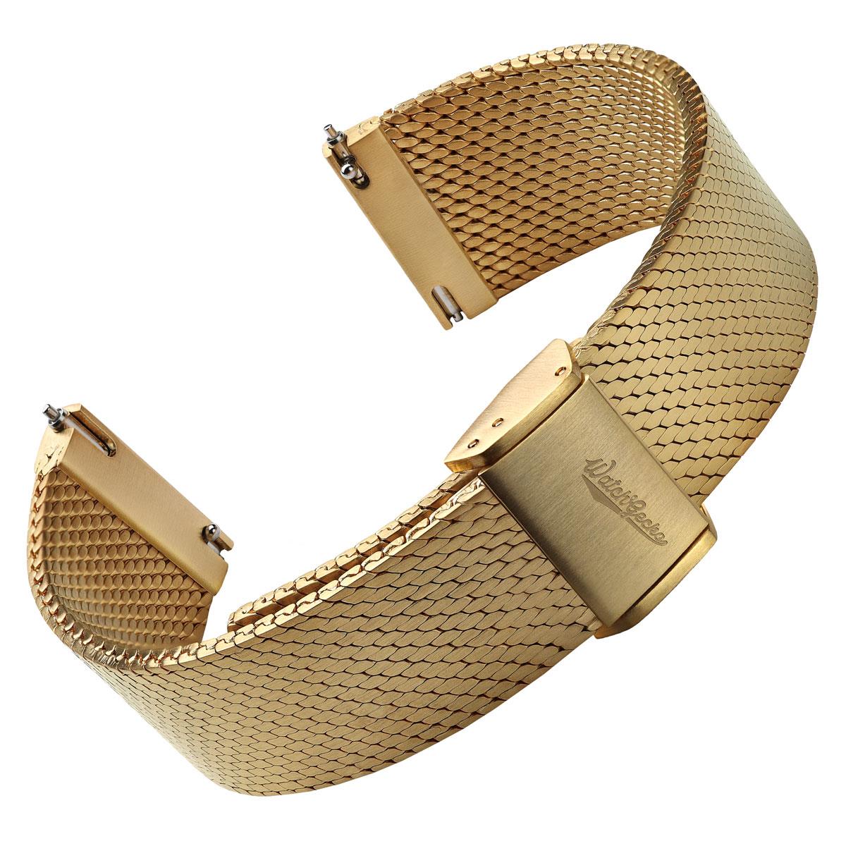 Calibre 1960 Mesh Watch Strap - PVD Gold