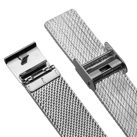 Fresco Classic Mesh Watch Strap - Polished