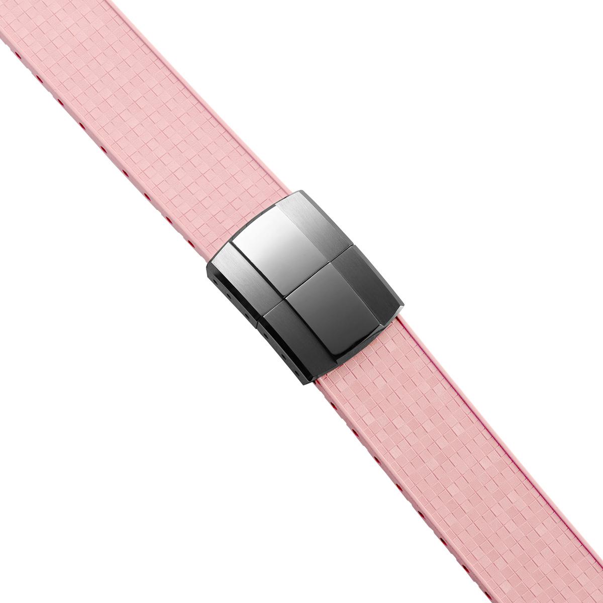 Mosaic CTS Rubber Watch Strap - Candy Pink