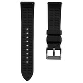 WatchGecko Sennen Quick-Release FKM Rubber Watch Strap - Black