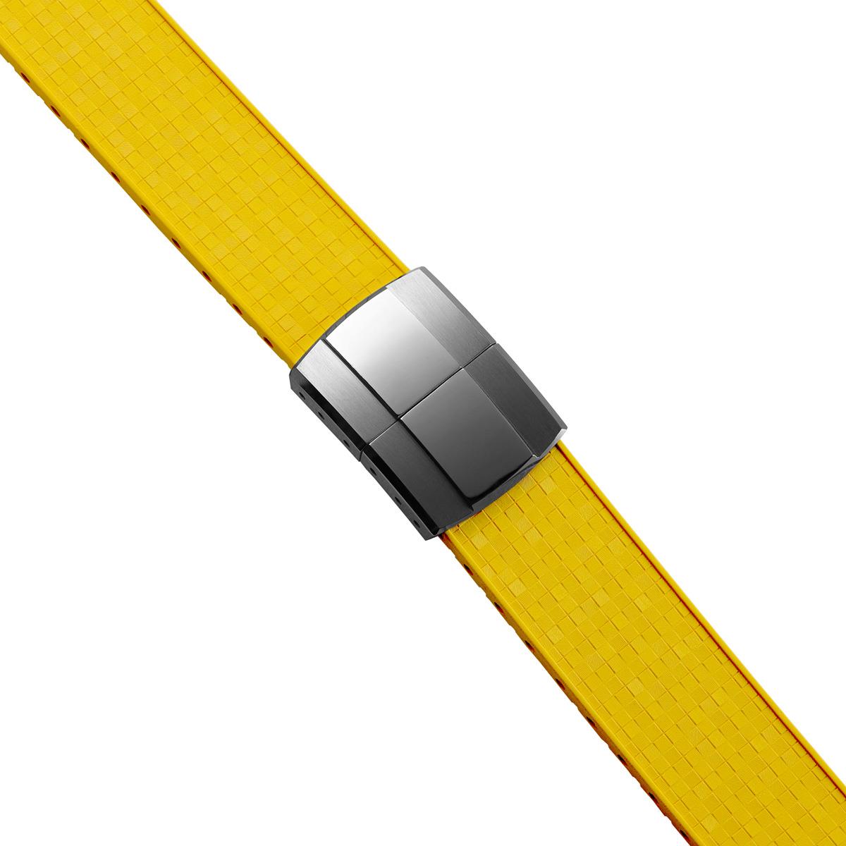 Mosaic CTS Rubber Watch Strap - Yellow