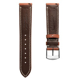 Lerano Tuscan Padded Leather Watch Strap  - Cognac