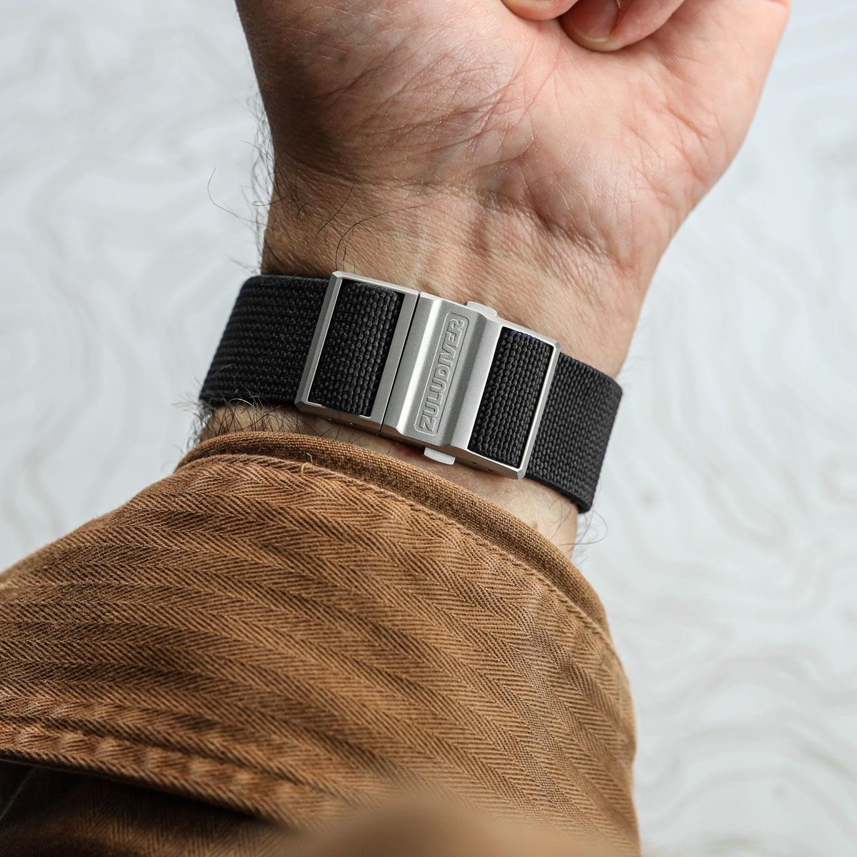 OctoFlex Duo Watch Strap - Granite Black