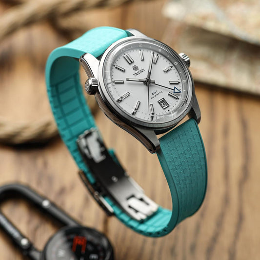 Mosaic CTS Rubber Watch Strap -  Caribbean Sea