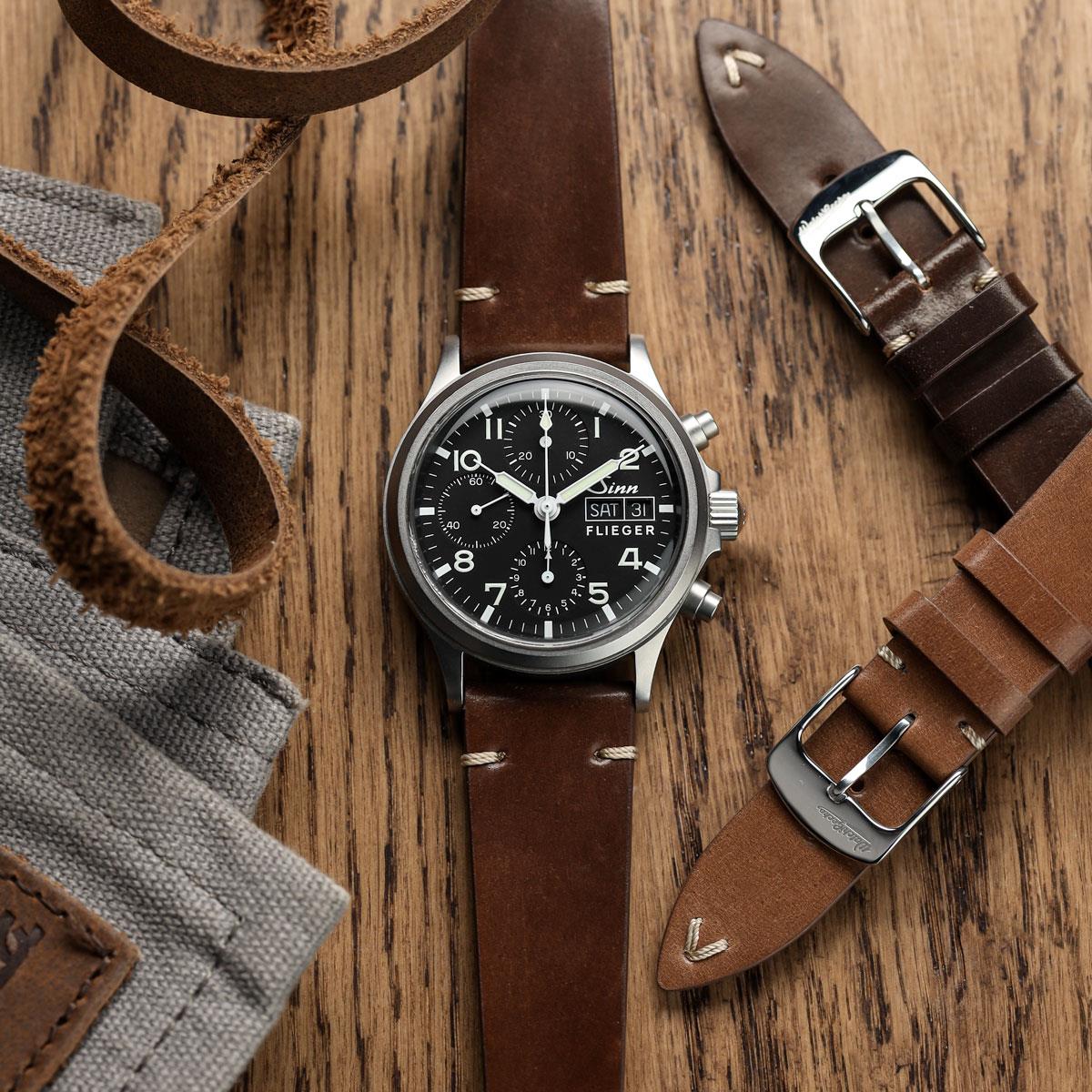 Cromford Horween Shell Cordovan Leather Watch Strap - Dark Brown