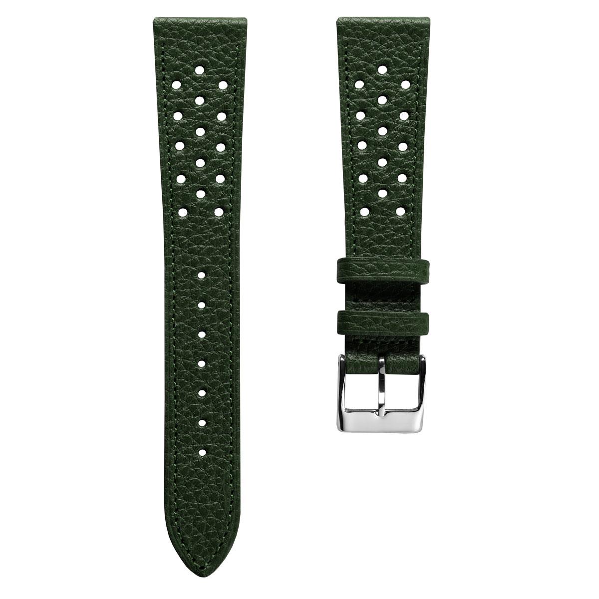 Ashdown Togo Leather Racing Watch Strap - Green