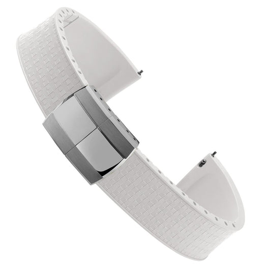 Mosaic CTS Rubber Watch Strap -  White
