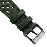 Ashdown Togo Leather Racing Watch Strap - Green