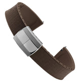 Mosaic CTS Rubber Watch Strap - Chocolate Brown