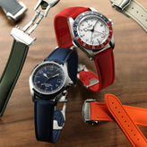 Endurance Rubber Deployant Watch Strap - Signal Red