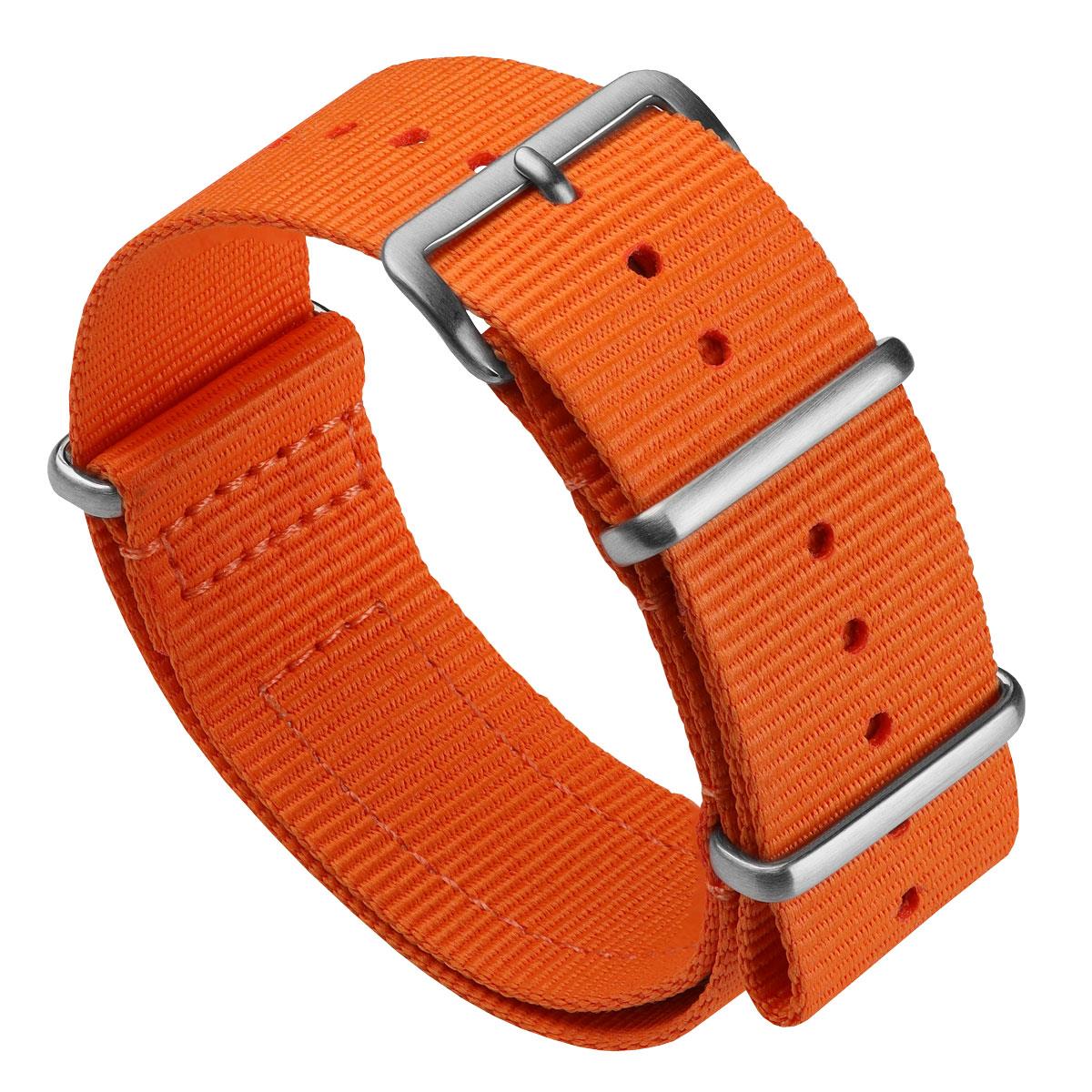 WatchGecko Standard Issue Military Strap - Utility Orange