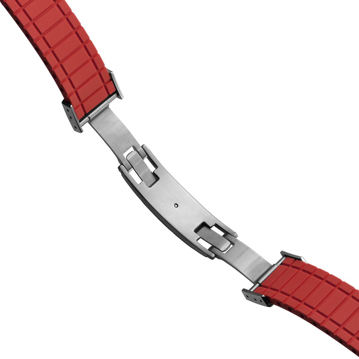 Mosaic CTS Rubber Watch Strap - Tomato Red