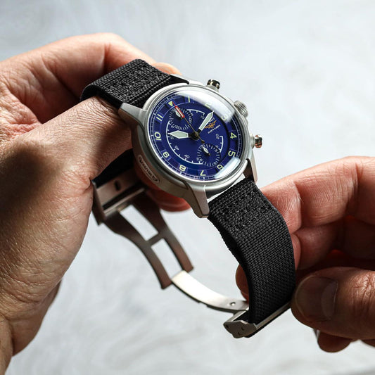 OctoFlex Duo Watch Strap - Granite Black