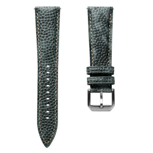 WatchGecko Adassa Classic Caviar Leather Watch Strap - Slate