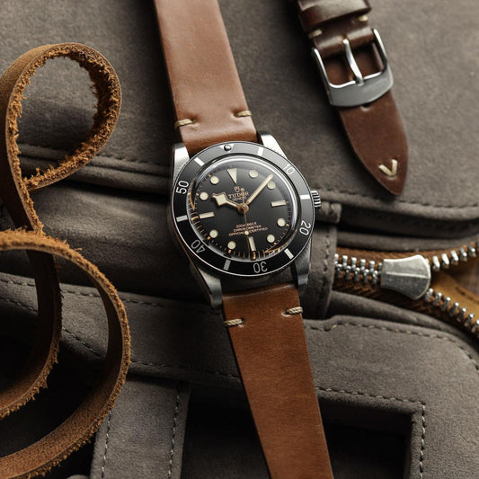 Cromford Horween Shell Cordovan Leather Watch Strap - Light Brown