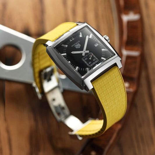 Mosaic CTS Rubber Watch Strap - Yellow