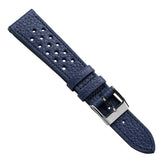 Ashdown Togo Leather Racing Watch Strap - Blue