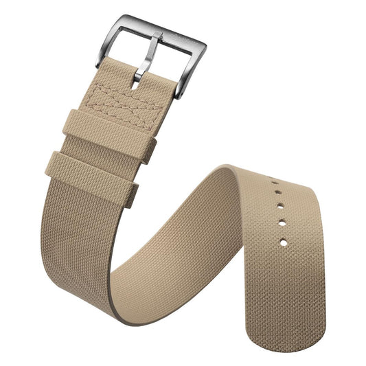 TidalPass British Military FKM Rubber Watch Strap - Beige