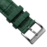 Everglade Alligator Pattern FKM Rubber Strap - Marsh Green