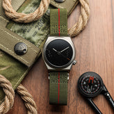 Boldr Polaris Moonstone Grey - Green Red Stripe