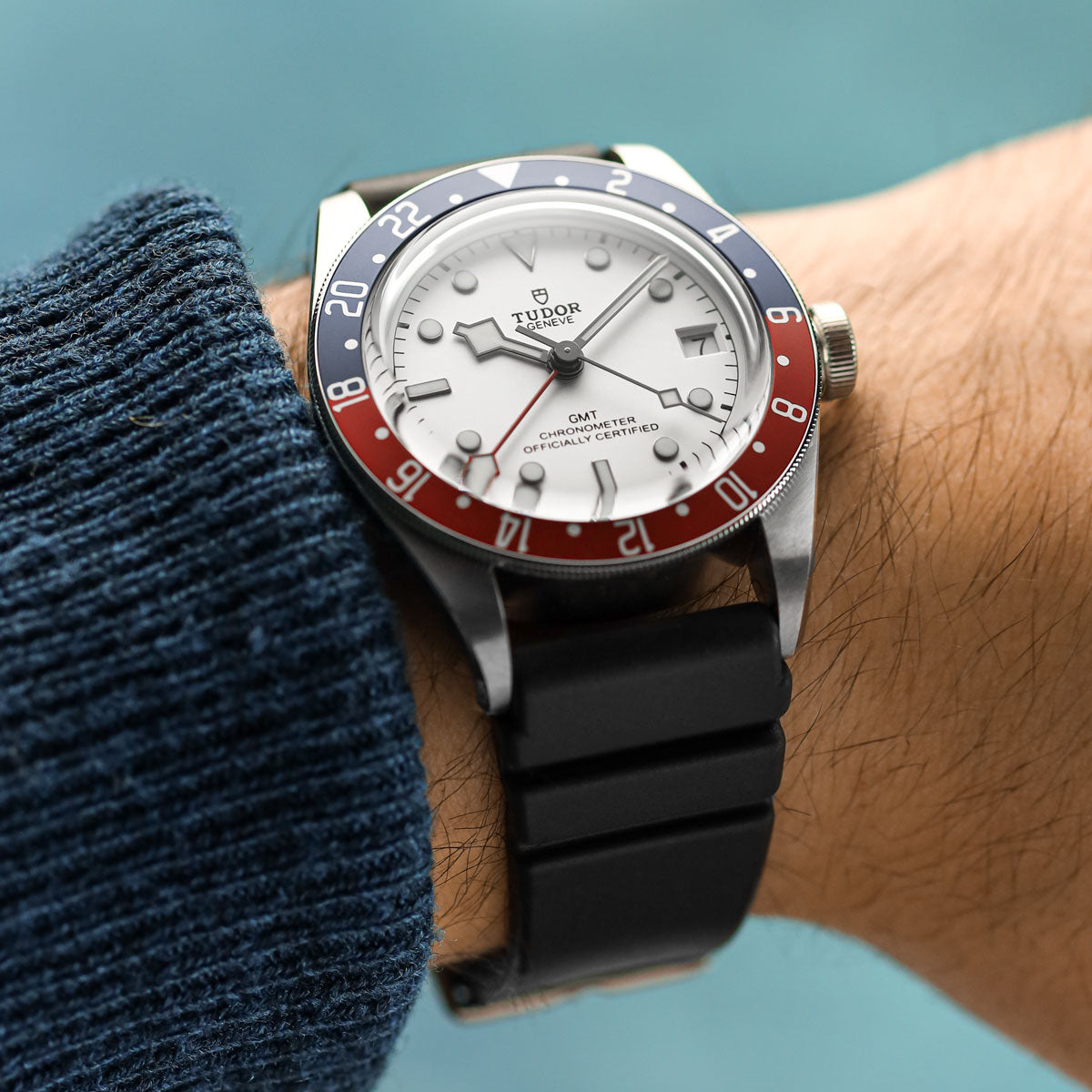 284 Italian Rubber Diver's Watch Strap - Emerald Green