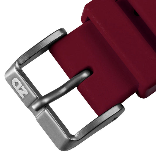 284 Italian Rubber Diver's Watch Strap - Burgundy