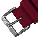 284 Italian Rubber Diver's Watch Strap - Burgundy
