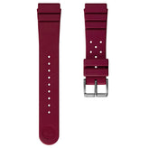 284 Italian Rubber Diver's Watch Strap - Burgundy