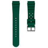 284 Italian Rubber Diver's Watch Strap - Emerald Green