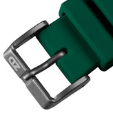 284 Italian Rubber Diver's Watch Strap - Emerald Green