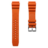 WatchGecko 285 Italian Rubber Diver's Watch Strap - Orange