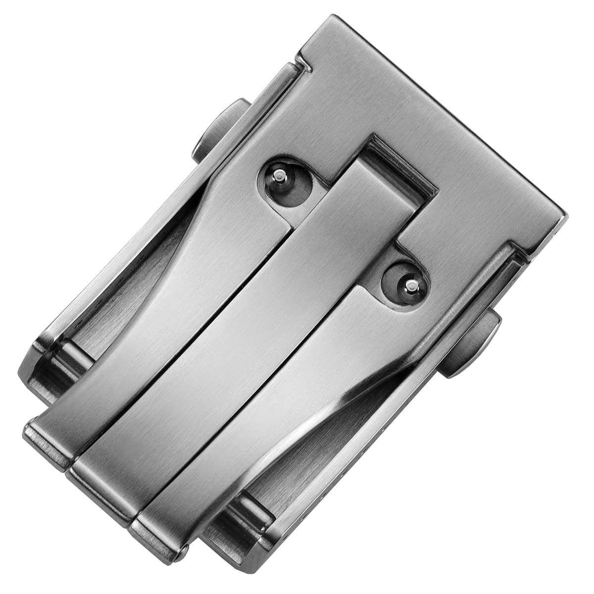 Push Button Divers Deployant Buckle - Unbranded Brushed / Polished