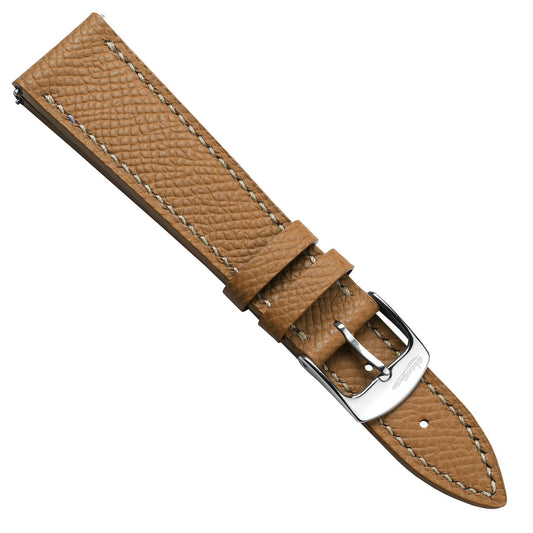 Hanley Epsom Alpine Leather Watch Strap - Light Brown
