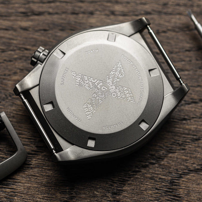 Boldr Venture Automatic Field Watch - Carbon Black