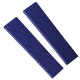 400 CTS Italian Rubber Divers Reversible Watch Strap - Royal Blue - Brushed / Polished