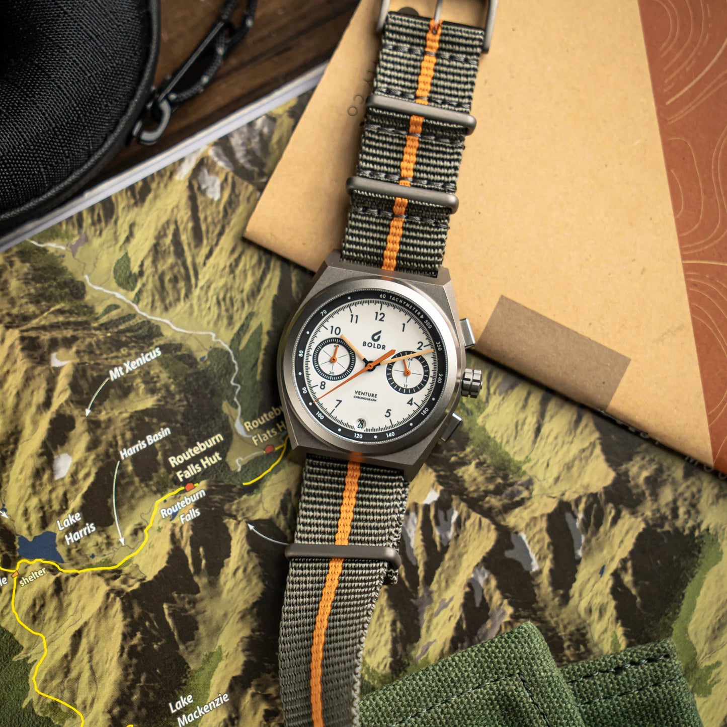 Boldr Venture Rally 1 Chronograph Watch - Wells 008 | WatchGecko