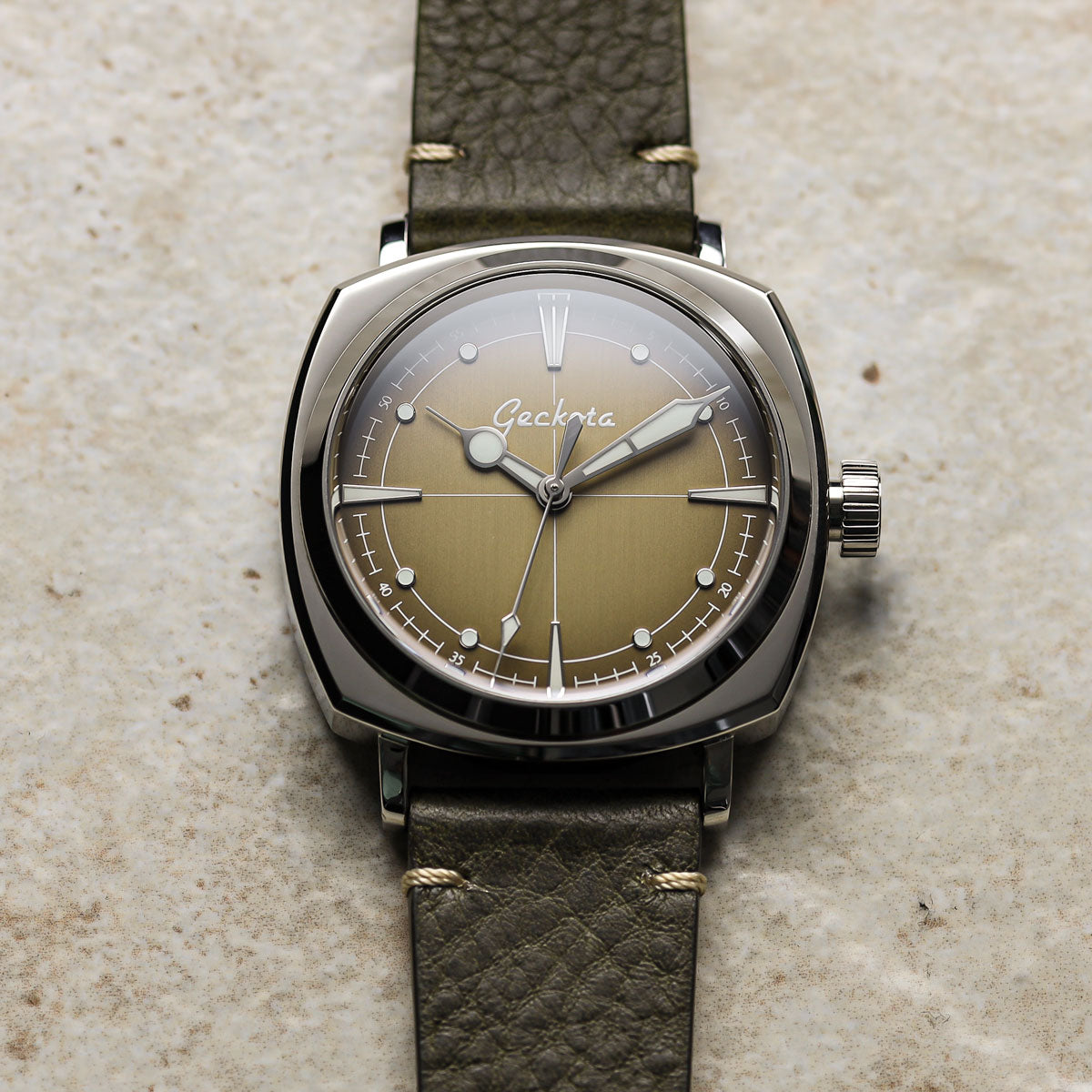 Pioneer Automatic Watch - Brushed Beige Edition