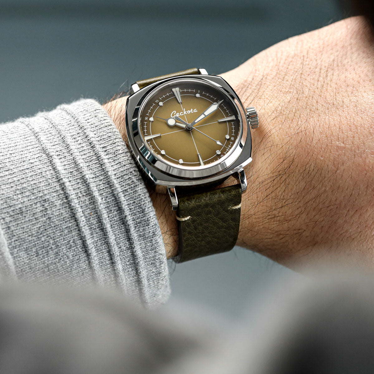 Pioneer Automatic Watch - Brushed Beige Edition