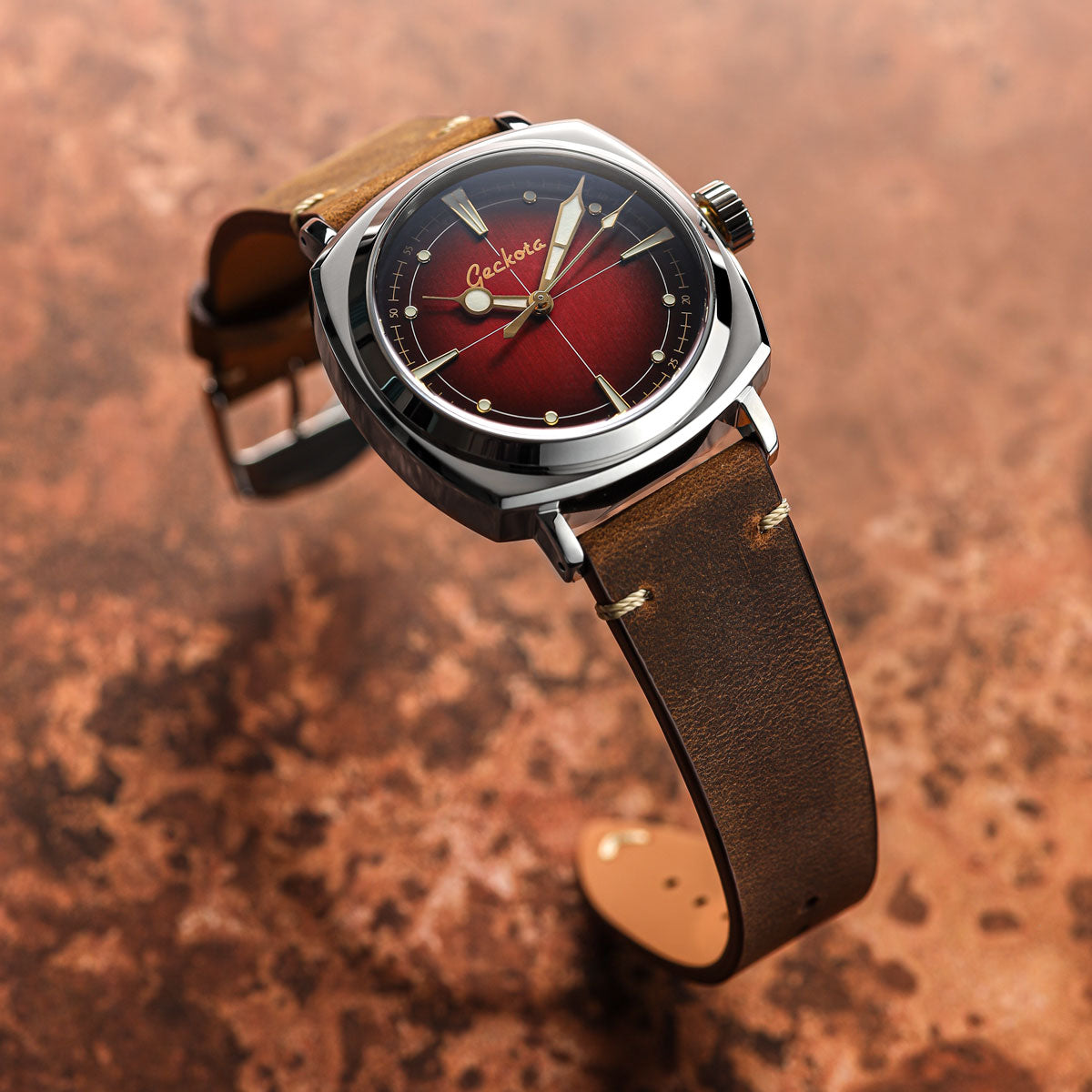 Geckota Pioneer Automatic Watch Red Edition