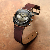 Geckota Chronotimer Chronograph Watch Brown Fumé Dial