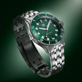 Second Hour Gin Clear Mk3 - Emerald Dial