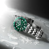 Second Hour Gin Clear Mk3 - Emerald Dial