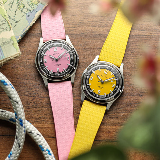 Mosaic CTS Rubber Watch Strap - Candy Pink