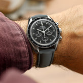 Endurance FKM Rubber - Storm Grey on Omega Speedmaster