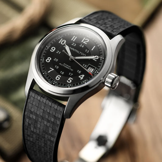 Mosaic CTS Rubber Watch Strap - Black