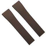 Mosaic CTS Rubber Watch Strap - Chocolate Brown