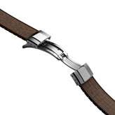 Mosaic CTS Rubber Watch Strap - Chocolate Brown