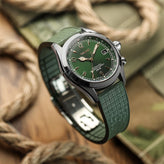 Mosaic CTS Rubber Watch Strap - Military Green